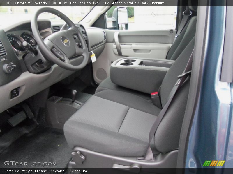  2012 Silverado 3500HD WT Regular Cab 4x4 Dark Titanium Interior