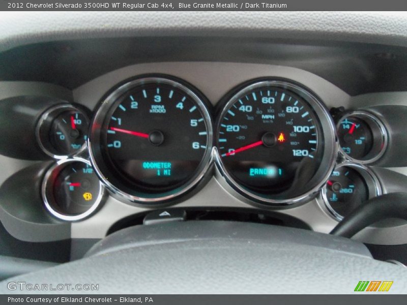  2012 Silverado 3500HD WT Regular Cab 4x4 WT Regular Cab 4x4 Gauges