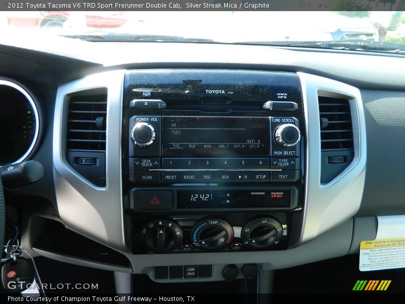 Silver Streak Mica / Graphite 2012 Toyota Tacoma V6 TRD Sport Prerunner Double Cab