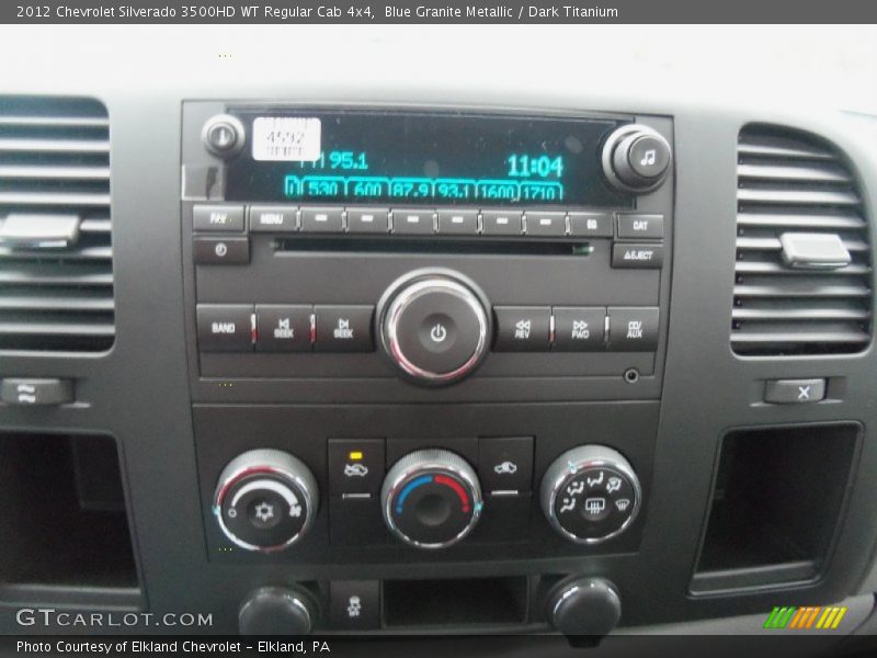 Blue Granite Metallic / Dark Titanium 2012 Chevrolet Silverado 3500HD WT Regular Cab 4x4