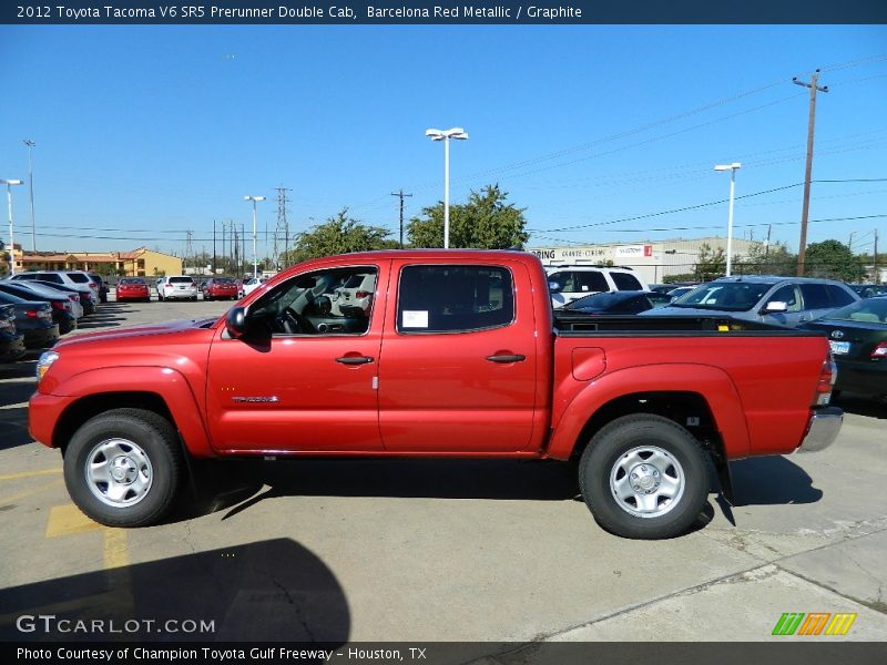 Barcelona Red Metallic / Graphite 2012 Toyota Tacoma V6 SR5 Prerunner Double Cab