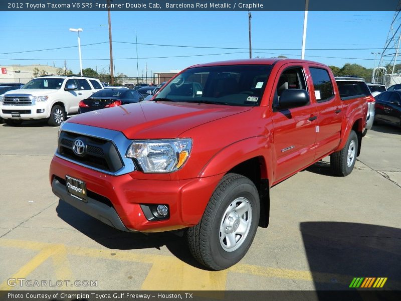 Barcelona Red Metallic / Graphite 2012 Toyota Tacoma V6 SR5 Prerunner Double Cab