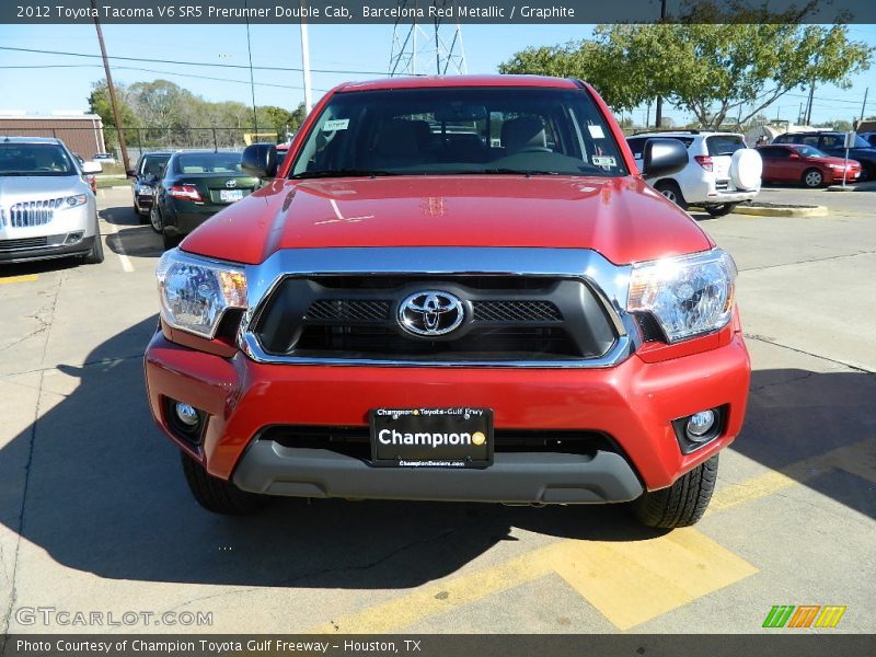 Barcelona Red Metallic / Graphite 2012 Toyota Tacoma V6 SR5 Prerunner Double Cab