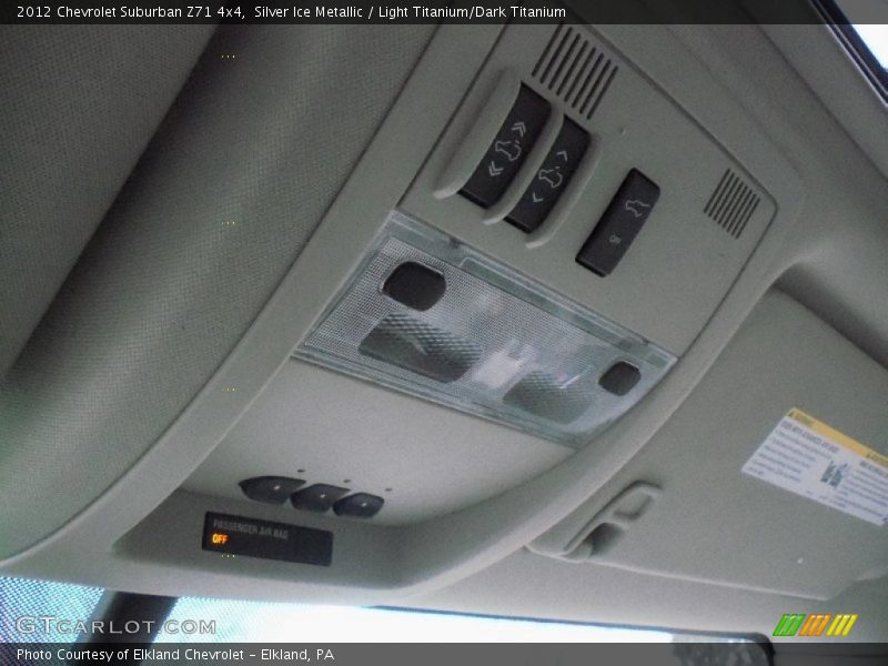 Silver Ice Metallic / Light Titanium/Dark Titanium 2012 Chevrolet Suburban Z71 4x4