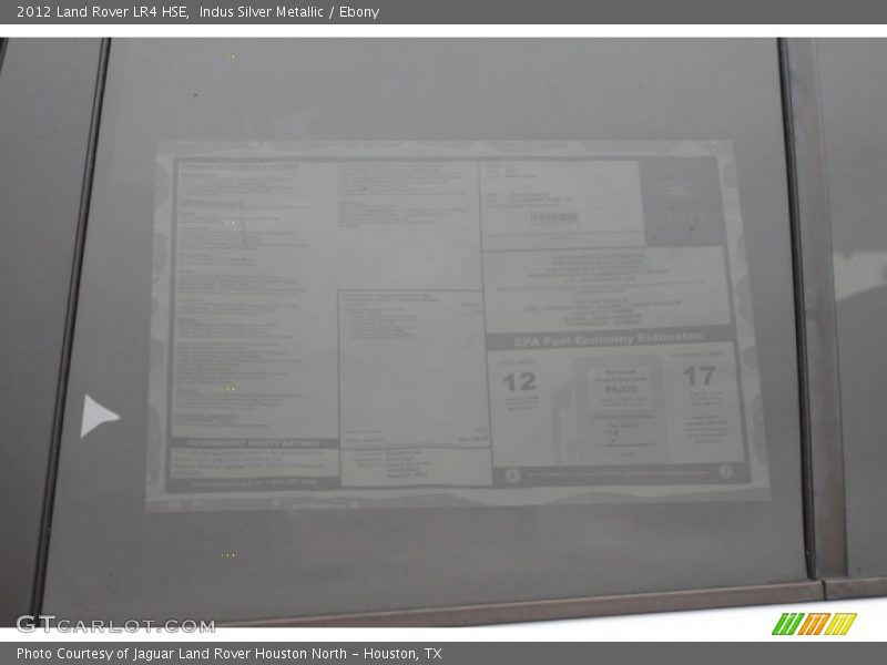 Indus Silver Metallic / Ebony 2012 Land Rover LR4 HSE