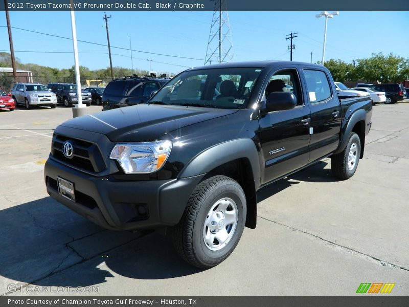 Black / Graphite 2012 Toyota Tacoma V6 Prerunner Double Cab
