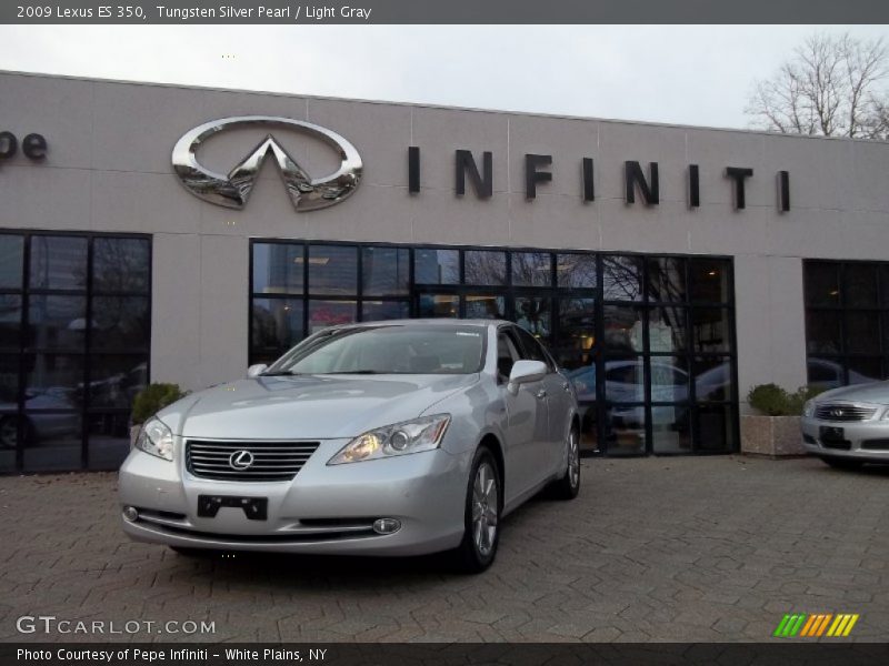 Tungsten Silver Pearl / Light Gray 2009 Lexus ES 350