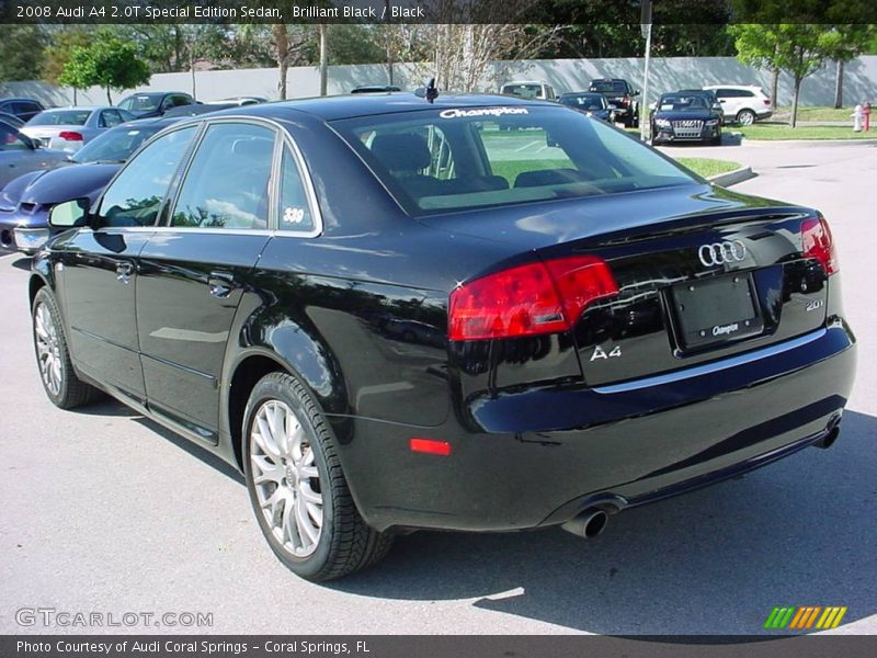 Brilliant Black / Black 2008 Audi A4 2.0T Special Edition Sedan