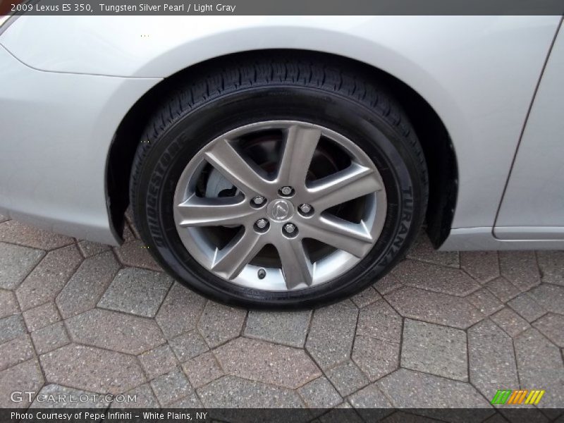Tungsten Silver Pearl / Light Gray 2009 Lexus ES 350