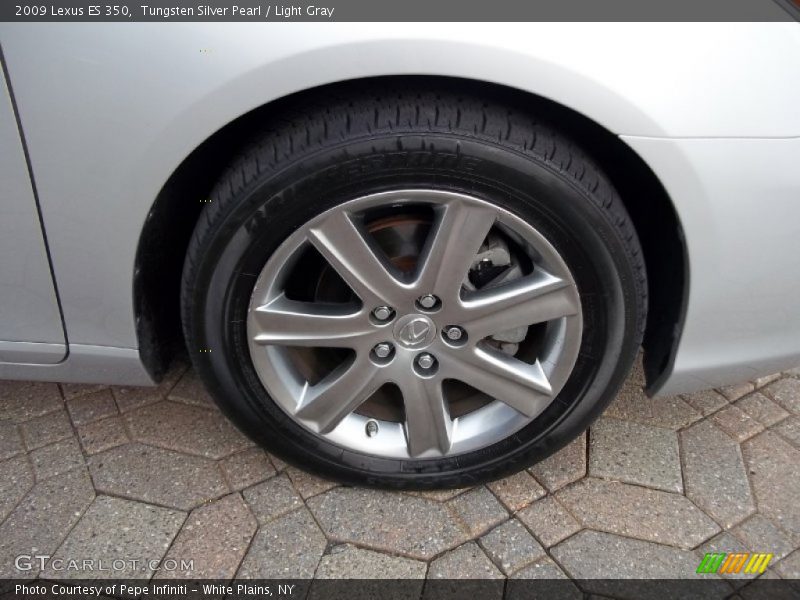 Tungsten Silver Pearl / Light Gray 2009 Lexus ES 350