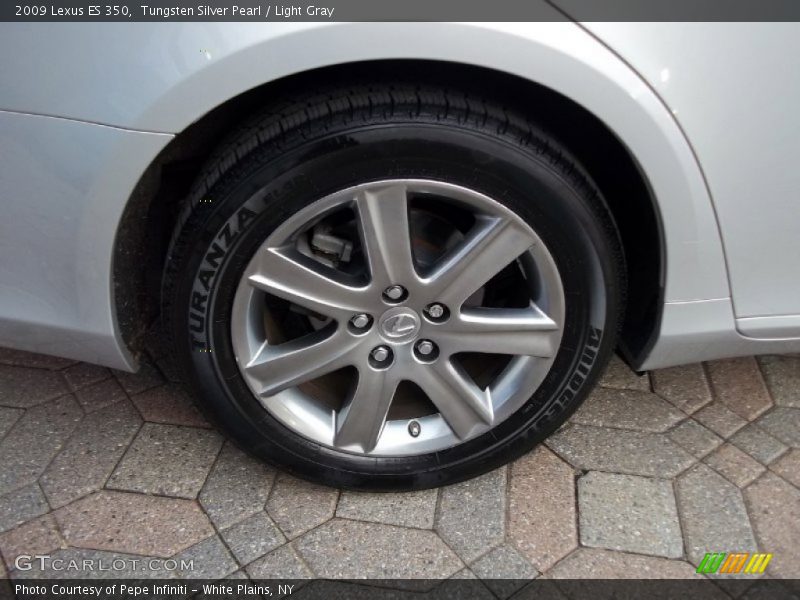 Tungsten Silver Pearl / Light Gray 2009 Lexus ES 350