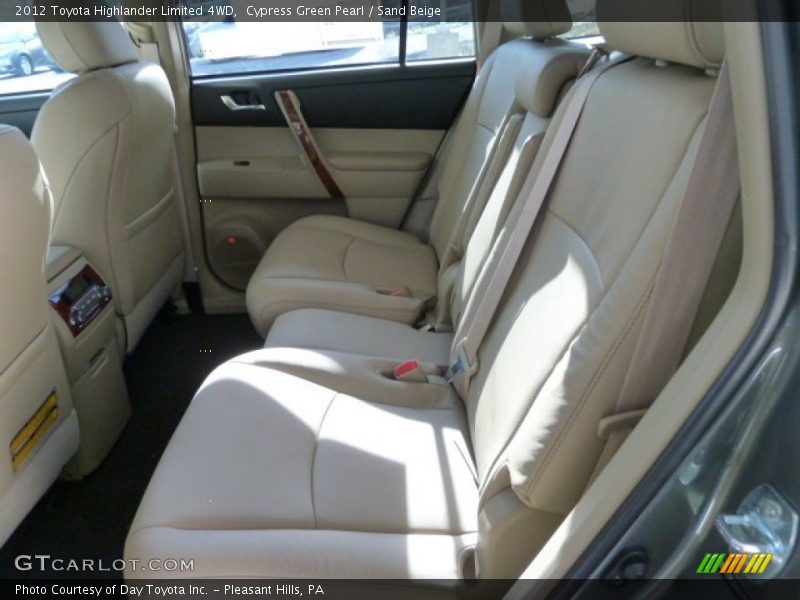 Cypress Green Pearl / Sand Beige 2012 Toyota Highlander Limited 4WD