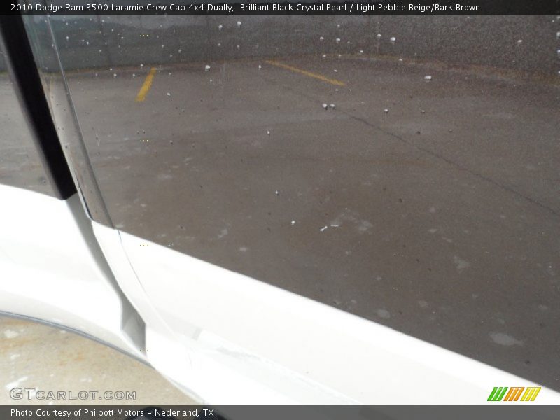 Brilliant Black Crystal Pearl / Light Pebble Beige/Bark Brown 2010 Dodge Ram 3500 Laramie Crew Cab 4x4 Dually