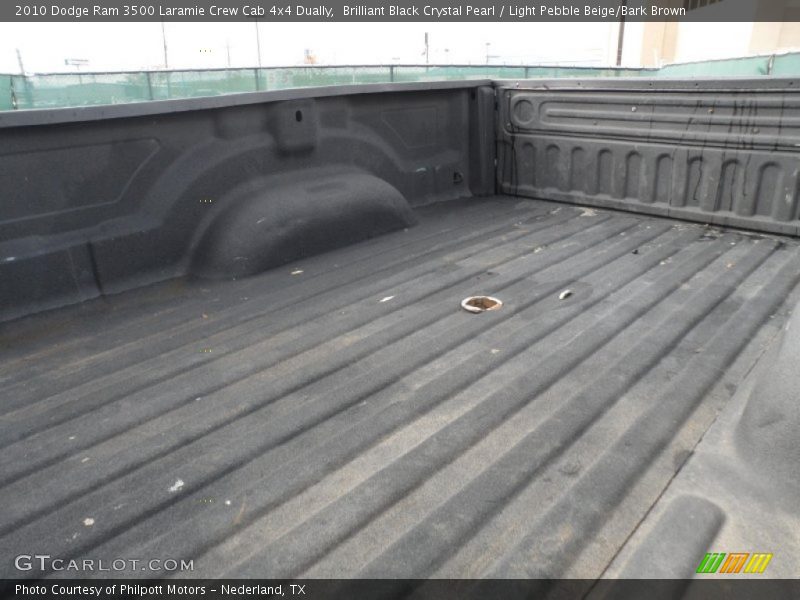 Brilliant Black Crystal Pearl / Light Pebble Beige/Bark Brown 2010 Dodge Ram 3500 Laramie Crew Cab 4x4 Dually