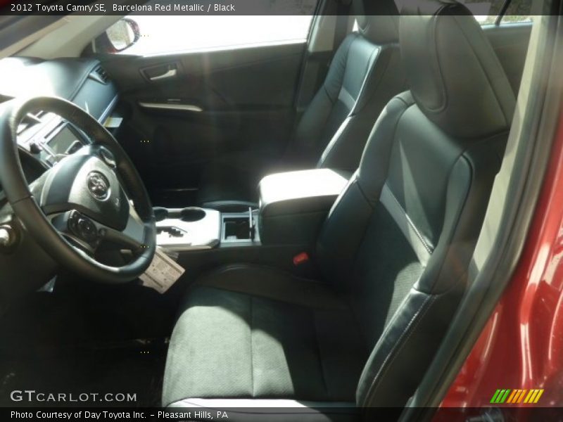 Barcelona Red Metallic / Black 2012 Toyota Camry SE