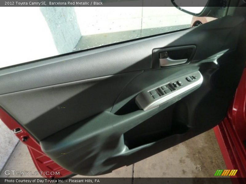 Barcelona Red Metallic / Black 2012 Toyota Camry SE