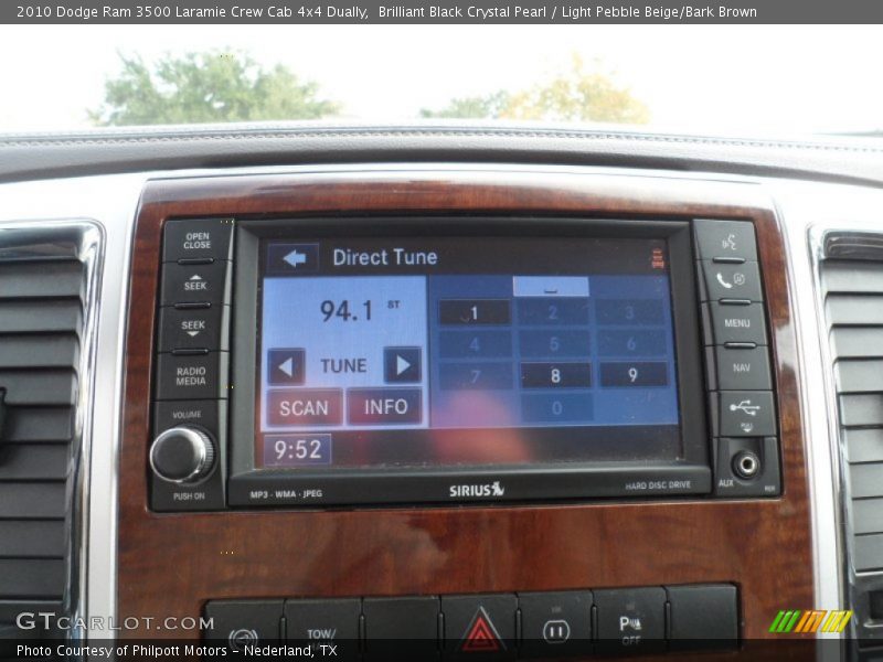 Brilliant Black Crystal Pearl / Light Pebble Beige/Bark Brown 2010 Dodge Ram 3500 Laramie Crew Cab 4x4 Dually