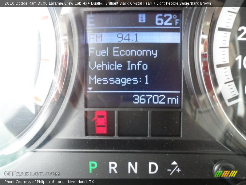 Brilliant Black Crystal Pearl / Light Pebble Beige/Bark Brown 2010 Dodge Ram 3500 Laramie Crew Cab 4x4 Dually