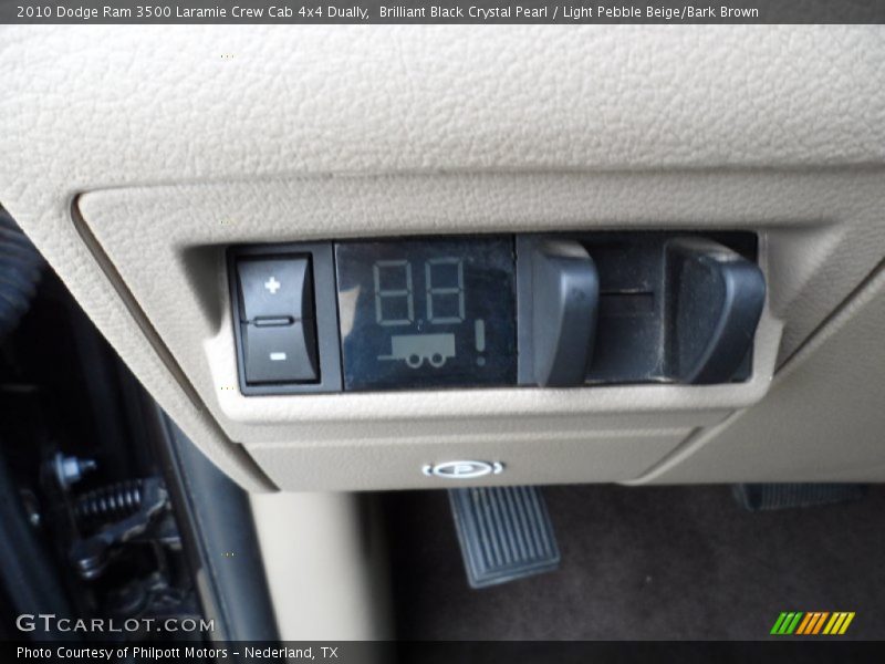 Brilliant Black Crystal Pearl / Light Pebble Beige/Bark Brown 2010 Dodge Ram 3500 Laramie Crew Cab 4x4 Dually