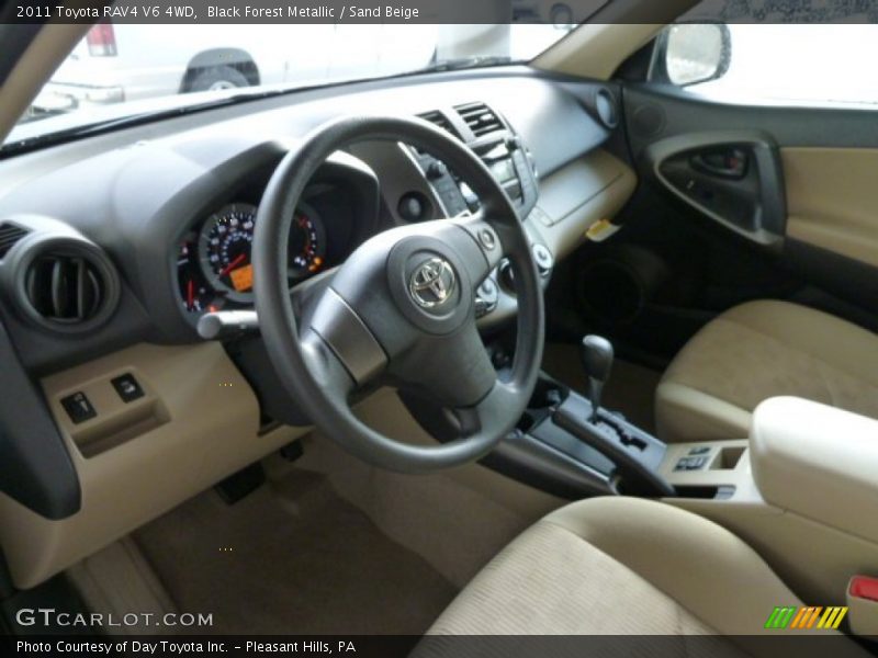 Black Forest Metallic / Sand Beige 2011 Toyota RAV4 V6 4WD