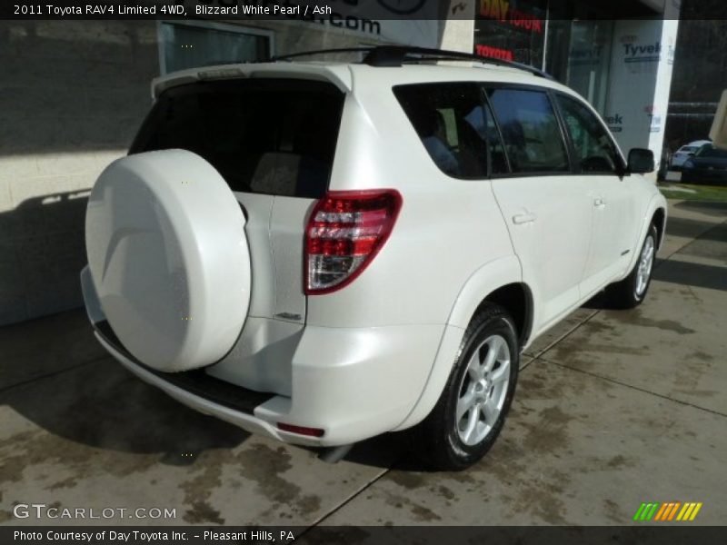 Blizzard White Pearl / Ash 2011 Toyota RAV4 Limited 4WD