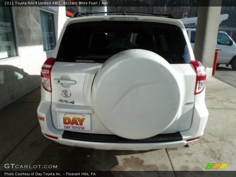 Blizzard White Pearl / Ash 2011 Toyota RAV4 Limited 4WD