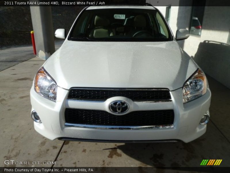Blizzard White Pearl / Ash 2011 Toyota RAV4 Limited 4WD