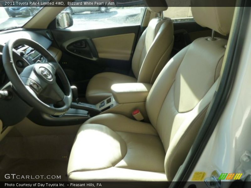 Blizzard White Pearl / Ash 2011 Toyota RAV4 Limited 4WD