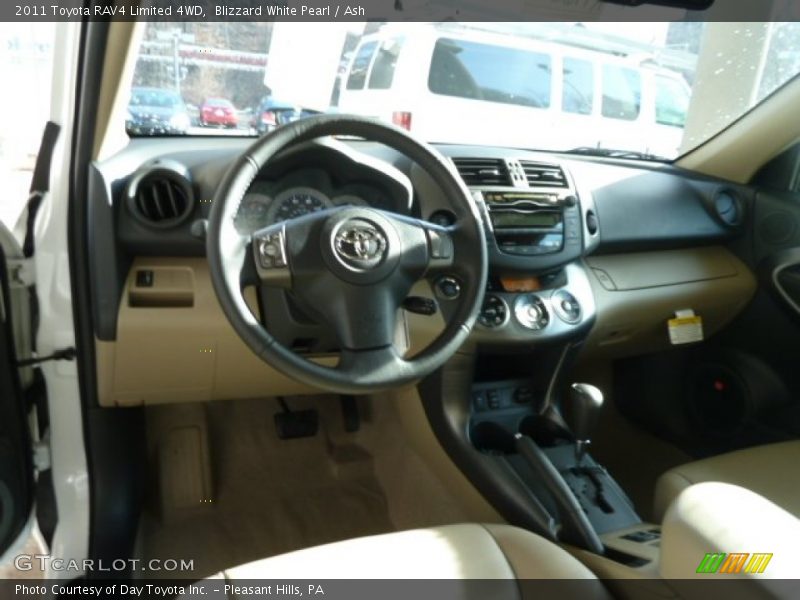 Blizzard White Pearl / Ash 2011 Toyota RAV4 Limited 4WD