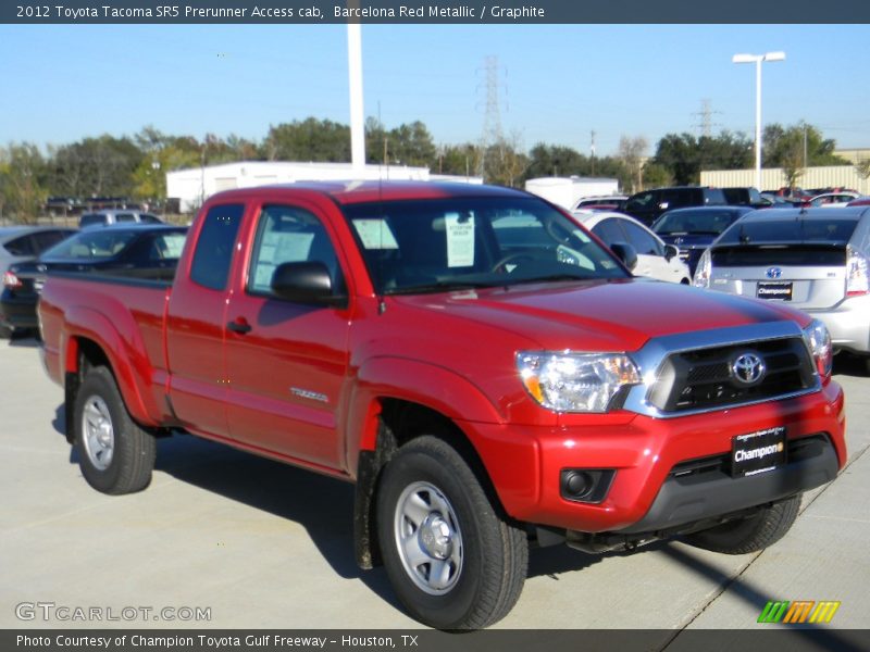 Barcelona Red Metallic / Graphite 2012 Toyota Tacoma SR5 Prerunner Access cab