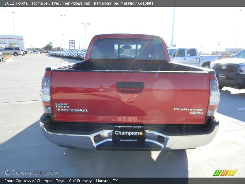 Barcelona Red Metallic / Graphite 2012 Toyota Tacoma SR5 Prerunner Access cab