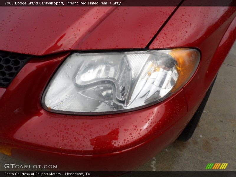 Inferno Red Tinted Pearl / Gray 2003 Dodge Grand Caravan Sport