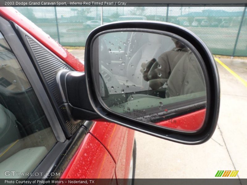 Inferno Red Tinted Pearl / Gray 2003 Dodge Grand Caravan Sport