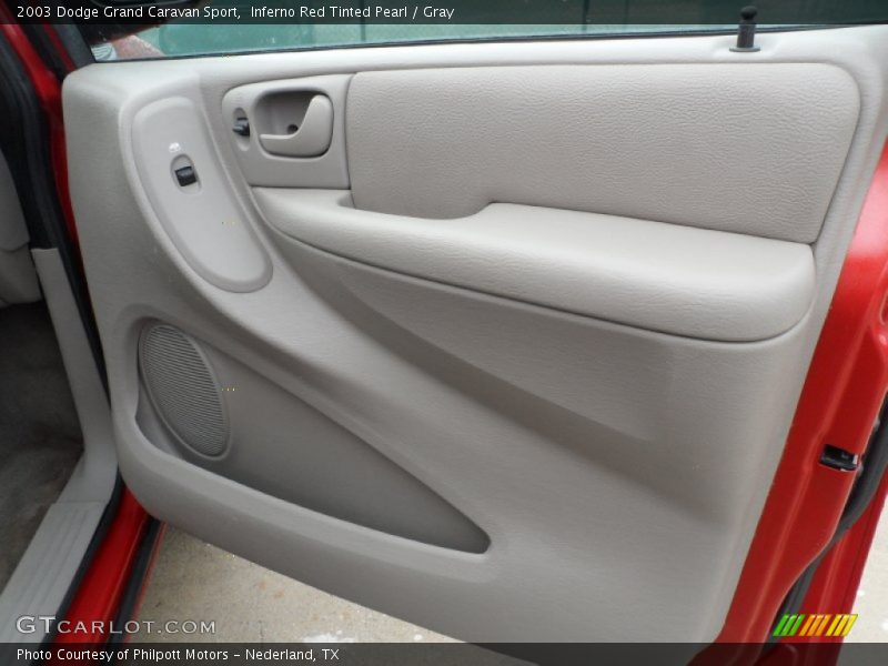 Inferno Red Tinted Pearl / Gray 2003 Dodge Grand Caravan Sport