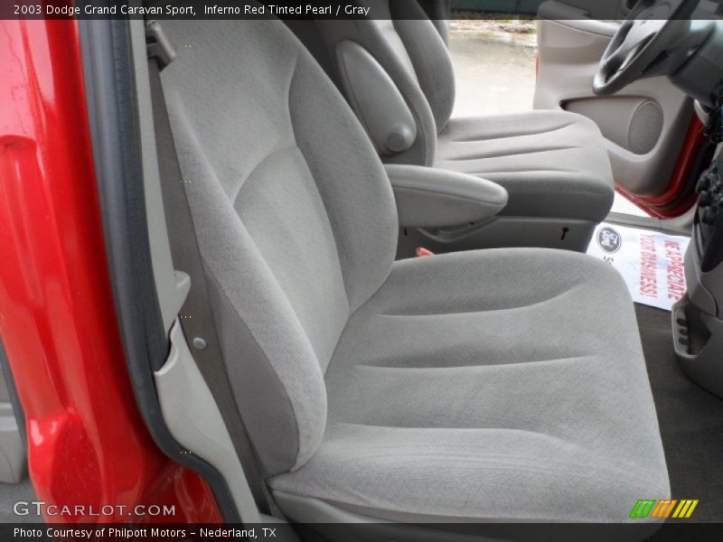 Inferno Red Tinted Pearl / Gray 2003 Dodge Grand Caravan Sport