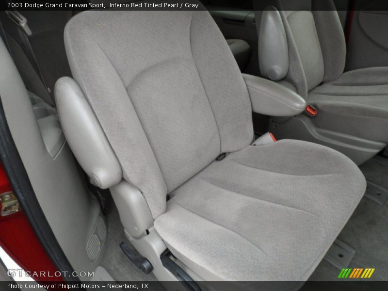 Inferno Red Tinted Pearl / Gray 2003 Dodge Grand Caravan Sport