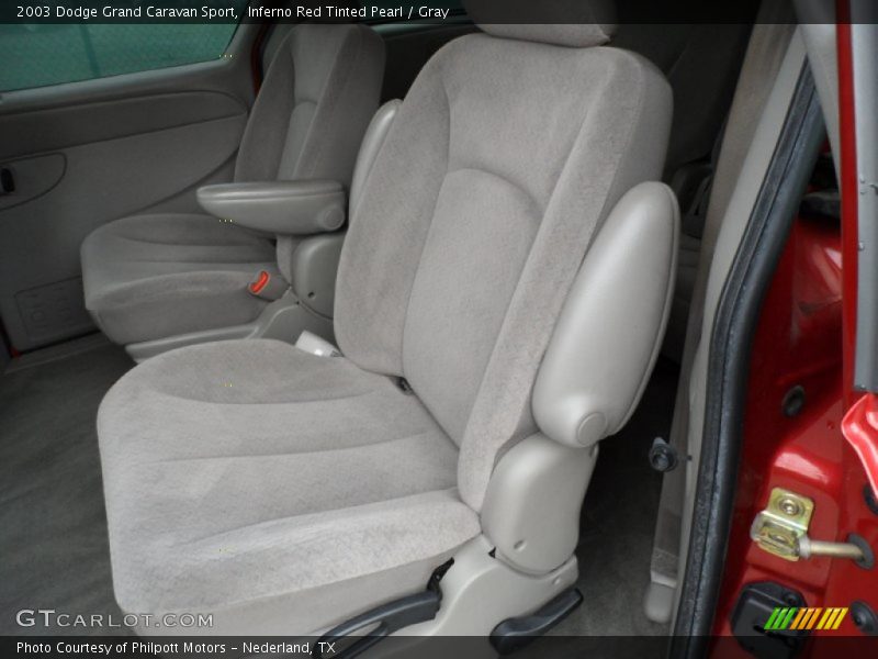 Inferno Red Tinted Pearl / Gray 2003 Dodge Grand Caravan Sport