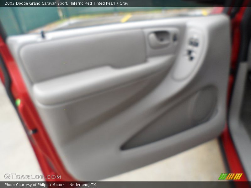 Inferno Red Tinted Pearl / Gray 2003 Dodge Grand Caravan Sport