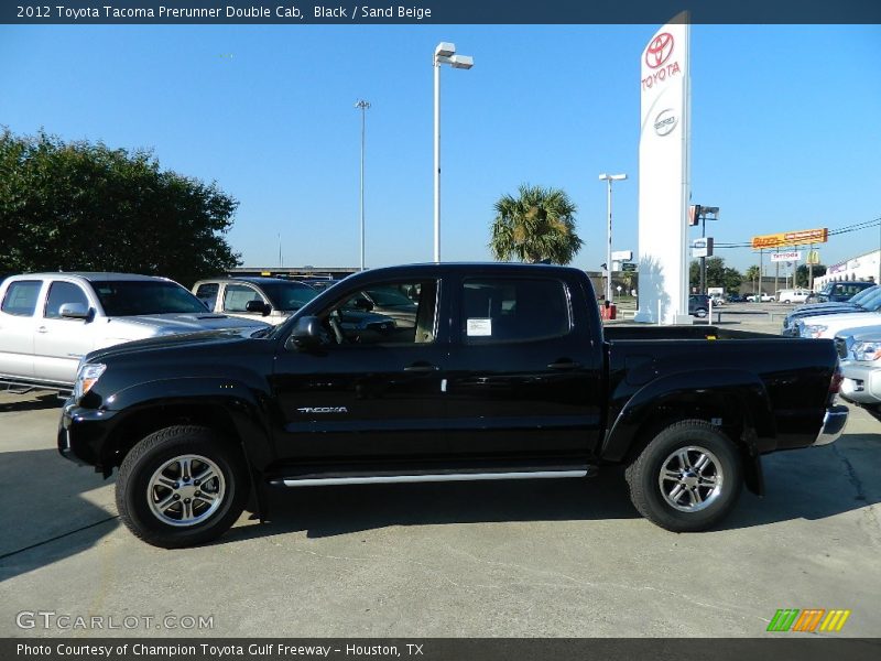 Black / Sand Beige 2012 Toyota Tacoma Prerunner Double Cab