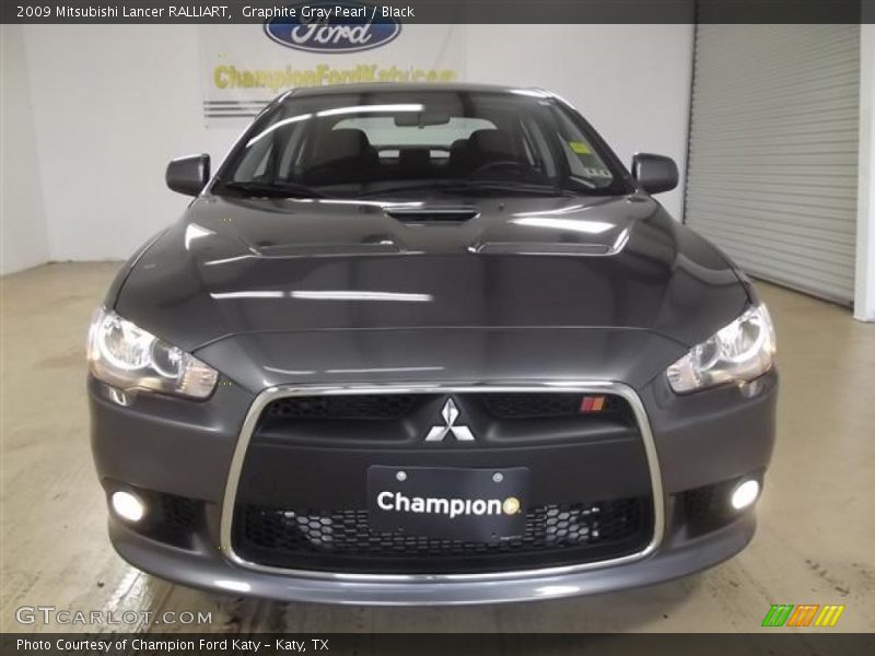 Graphite Gray Pearl / Black 2009 Mitsubishi Lancer RALLIART