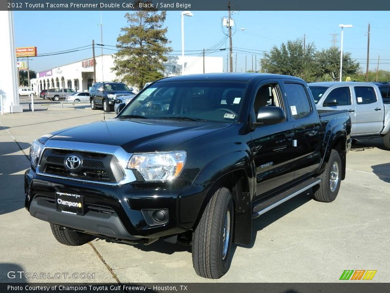 Black / Sand Beige 2012 Toyota Tacoma Prerunner Double Cab