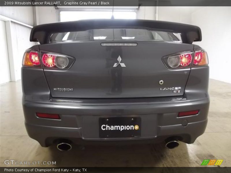 Graphite Gray Pearl / Black 2009 Mitsubishi Lancer RALLIART