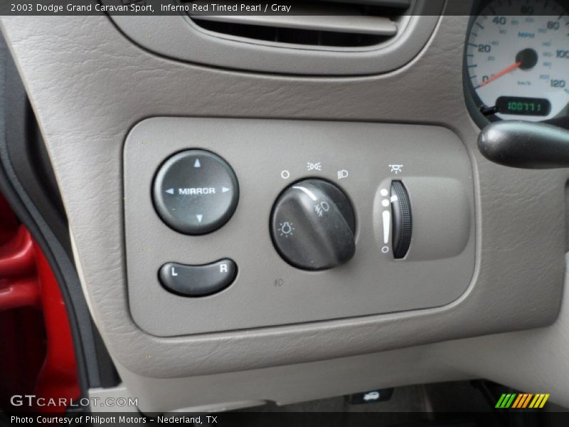 Inferno Red Tinted Pearl / Gray 2003 Dodge Grand Caravan Sport