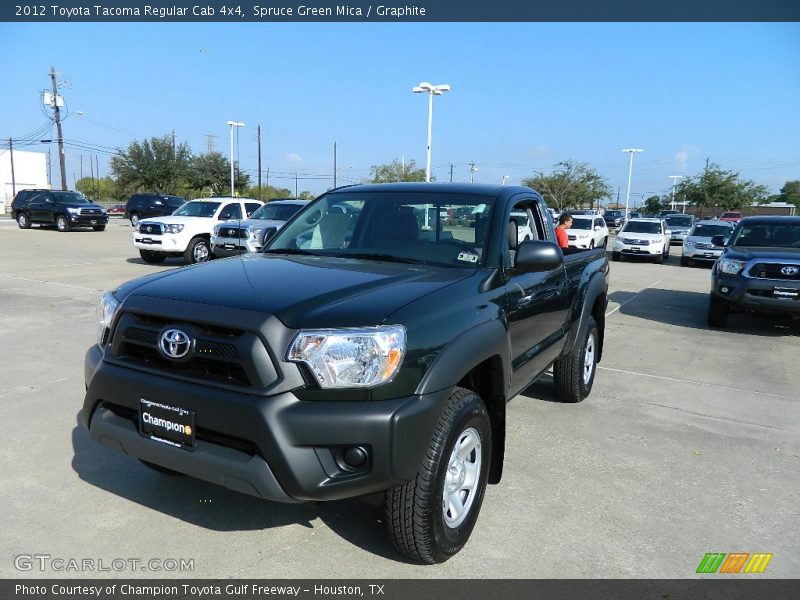 Spruce Green Mica / Graphite 2012 Toyota Tacoma Regular Cab 4x4