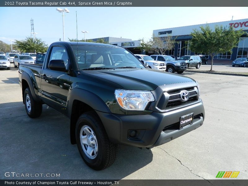 Spruce Green Mica / Graphite 2012 Toyota Tacoma Regular Cab 4x4
