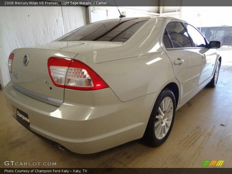 Light Sage Metallic / Camel 2008 Mercury Milan V6 Premier