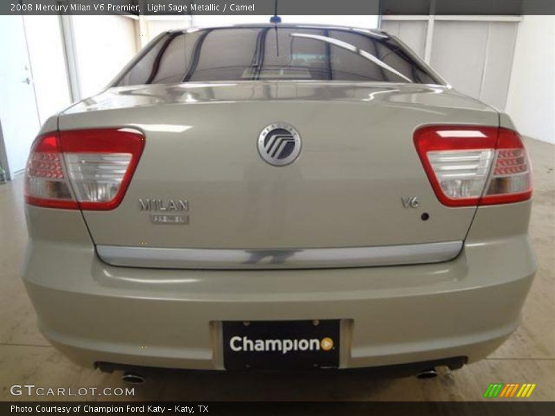 Light Sage Metallic / Camel 2008 Mercury Milan V6 Premier