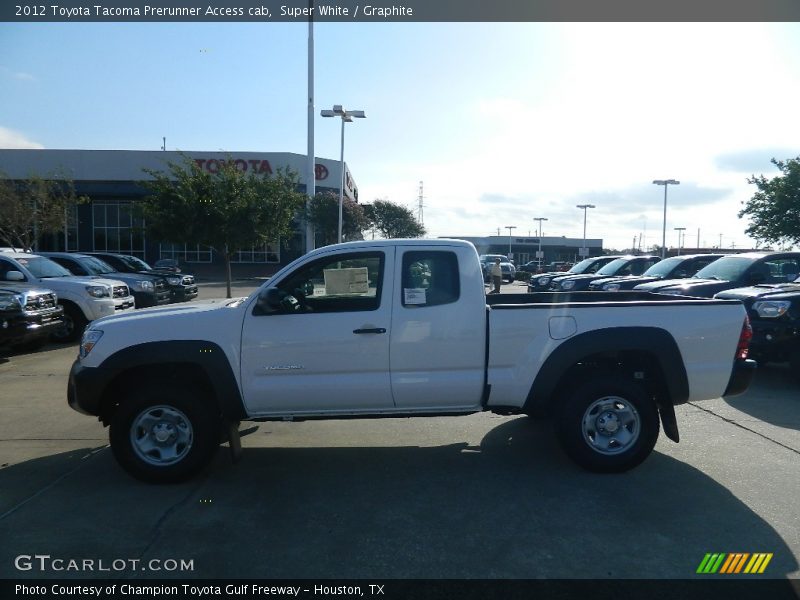 Super White / Graphite 2012 Toyota Tacoma Prerunner Access cab