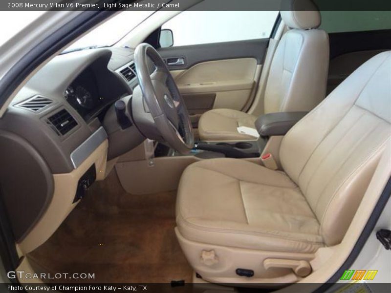 Light Sage Metallic / Camel 2008 Mercury Milan V6 Premier