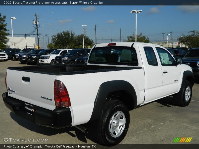 Super White / Graphite 2012 Toyota Tacoma Prerunner Access cab